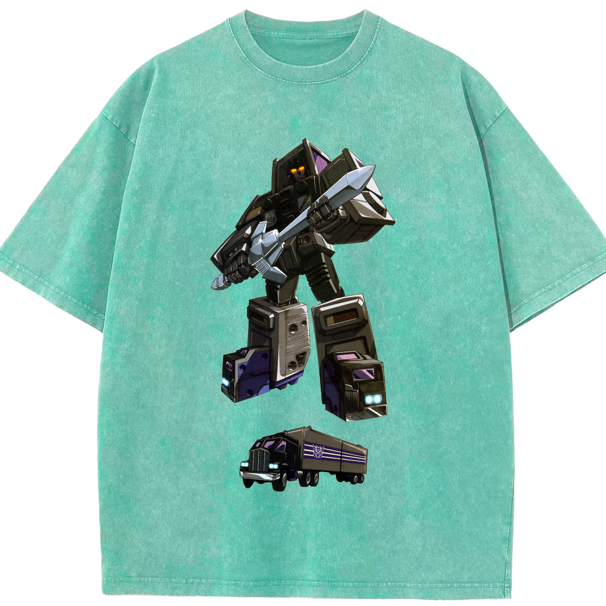 （画像用）  綿100% ヴィンテージ風 半袖Tシャツ（フロントプリント）